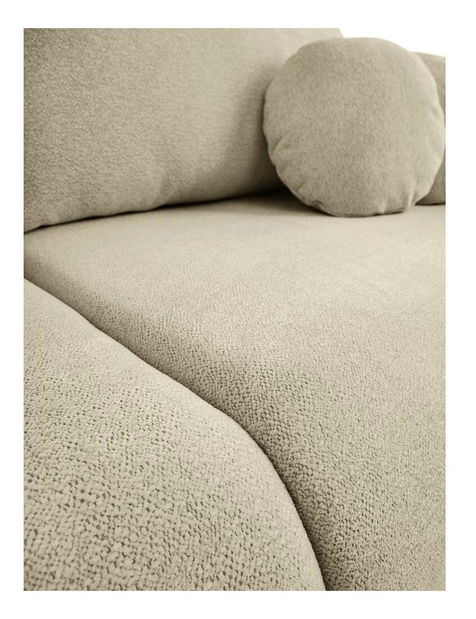 Canapea trei locuri Ovalia (gri bej + negru)