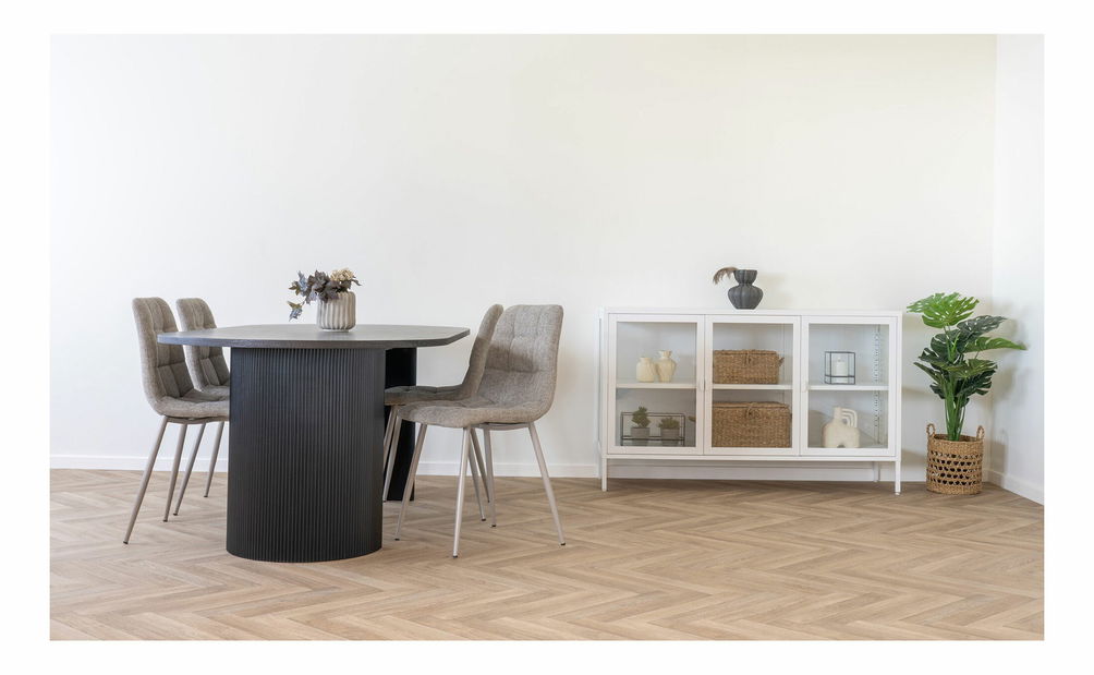 Jedálenský stôl Bdoloria 8 (tmavohnedá)