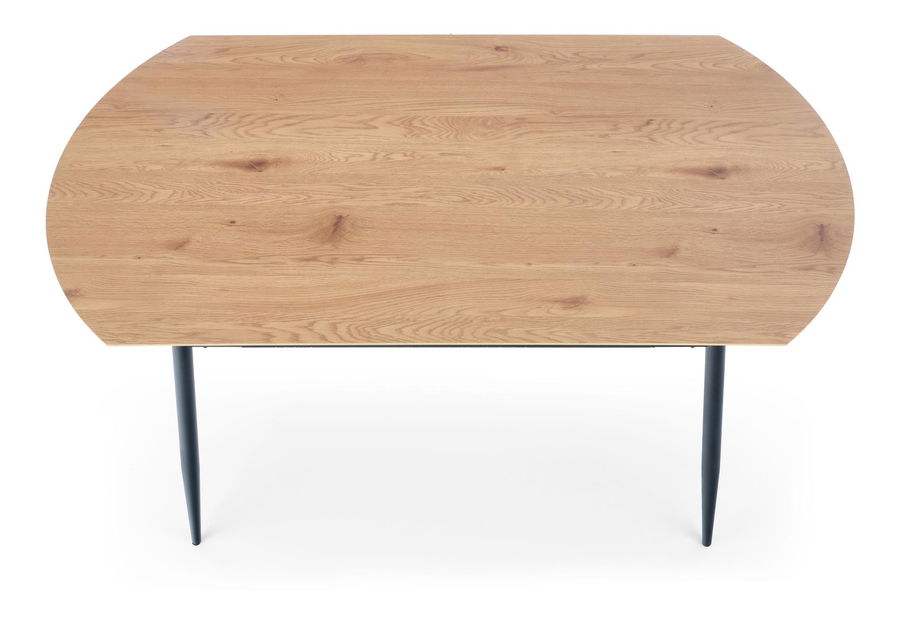 Étkezőasztal Joggo (arany tölgy + fekete) (6 fő részére)