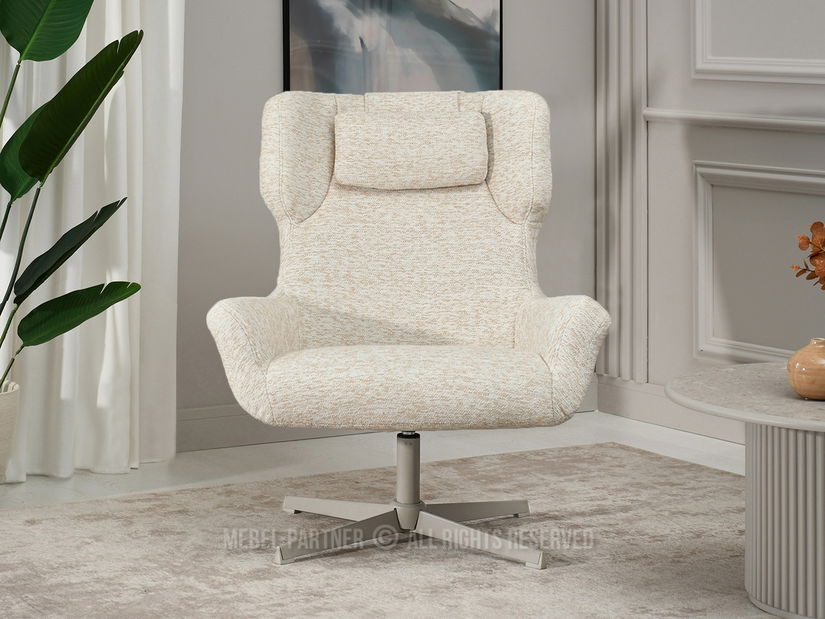 Fotoliu Irma (crem + bej)