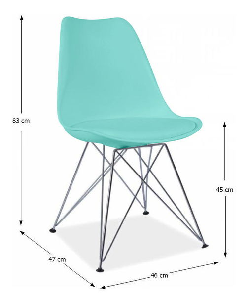 Scaun de sufragerie Merion (mentol) 