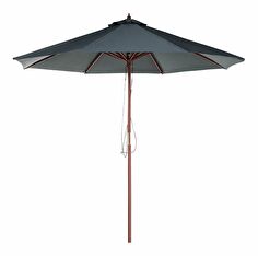 Vrtni suncobran 270 cm TRATORIA II (drvo) (tamno siva)