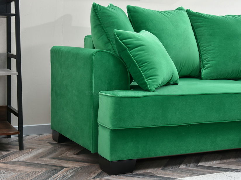 Canapea trei locuri Marilyn (verde + negru)