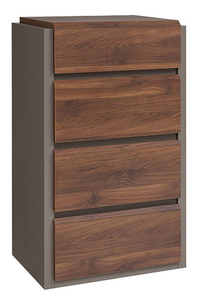 Komoda BRW Author KOM4S/10/6 (Láva + Orech Columbia)