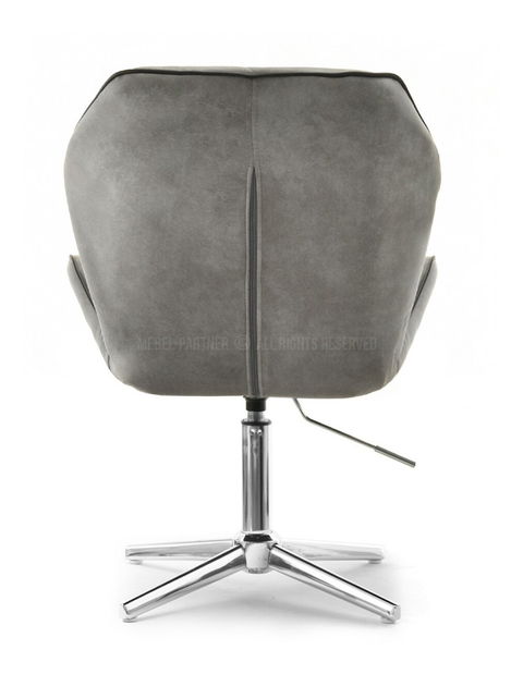 Kreslo Velma S (sivá + chrómová)