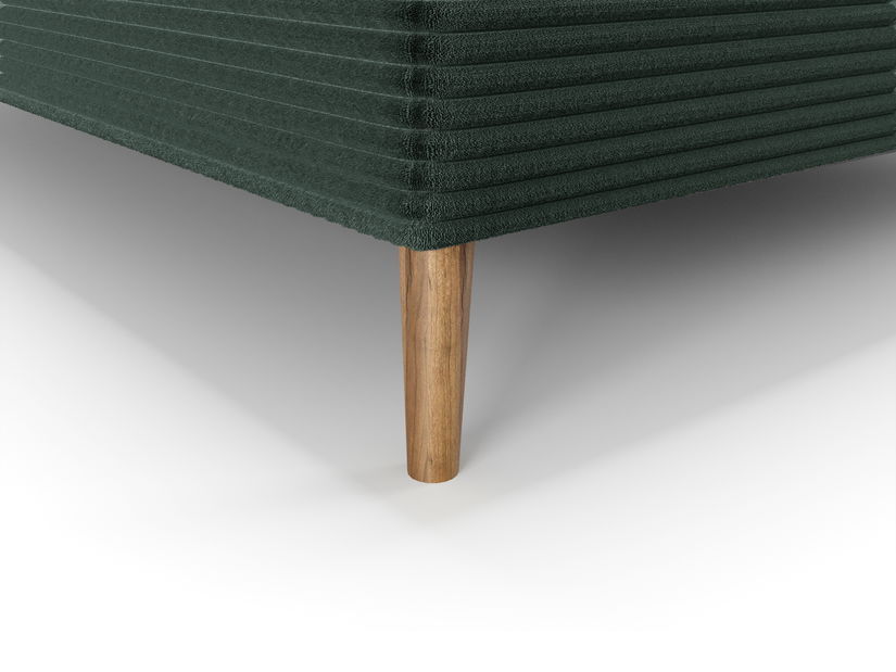 Bračni krevet 160 cm Napoli Comfort (zelena) (s podnicom, s prostorom za odlaganje)