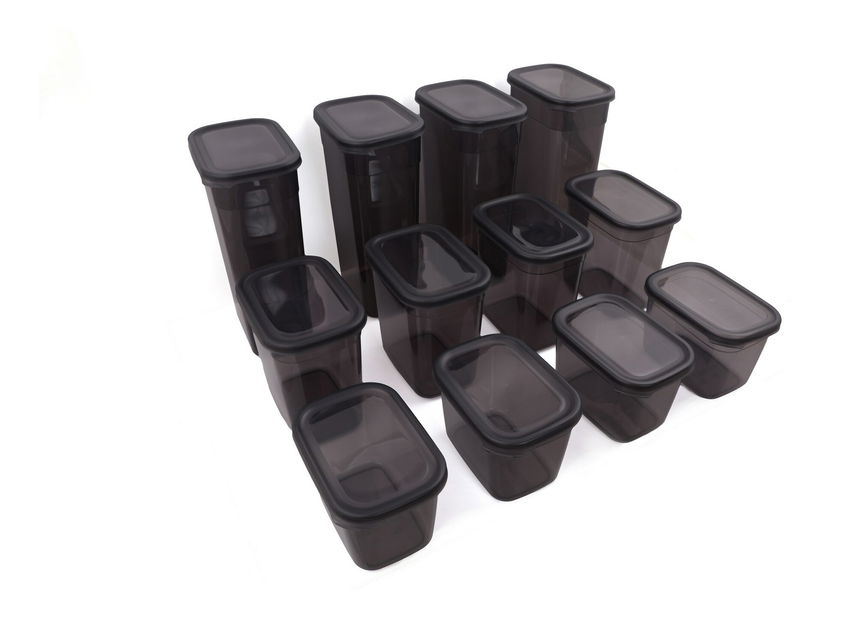 Set recipiente alimente (12 buc.) Benny 12 (antracit)