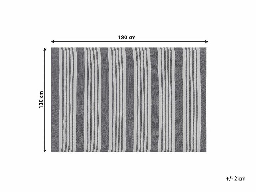 Tepih 120x180 cm DIALA (polipropilen) (siva)