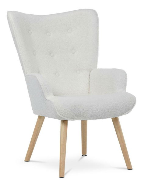 Fotoliu cu urechi Acabar (alb)