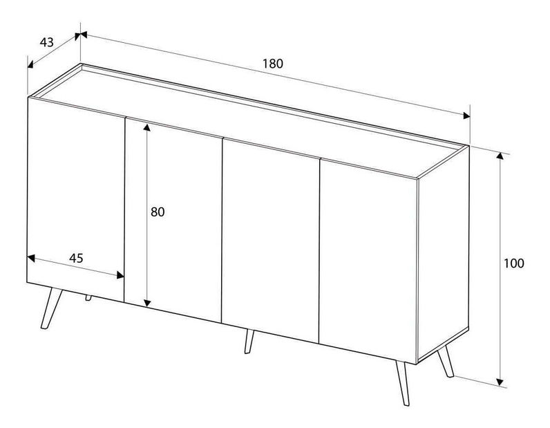 Dulap Kalinda (stejar) 