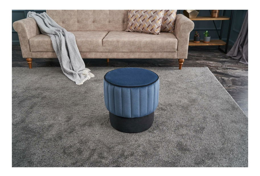 Taburetka Dolphie (modrá + čierna)