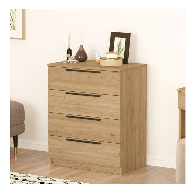 Komoda Lomboretta 4 (orah + crna)