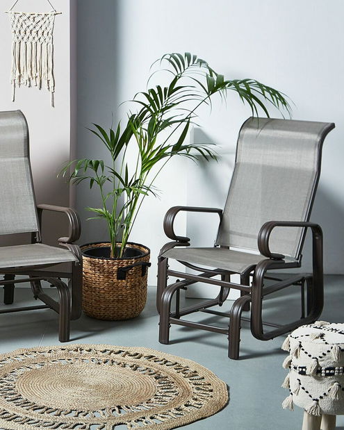 Fotoliu balansoar BORIO (aluminiu) (maro)