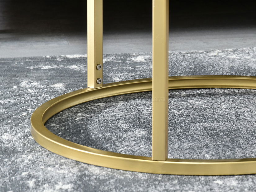 Konferenčný stolík Kolja Stolik S (čierna + zlatá)