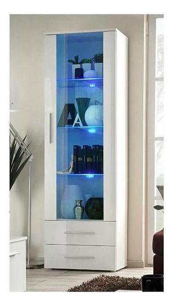 Vitrină Nelia 23 WWH N1 (cu iluminat)