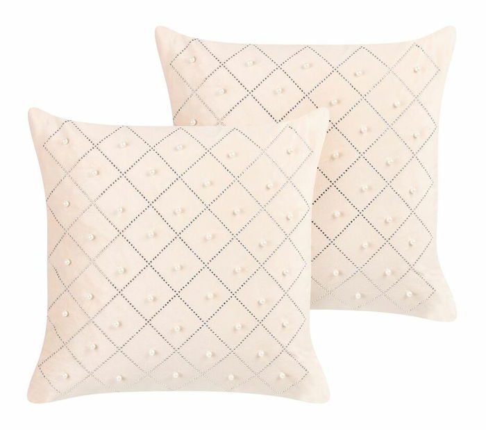 Set 2 buc perne decorative 45 x 45 cm Yawza (bej)