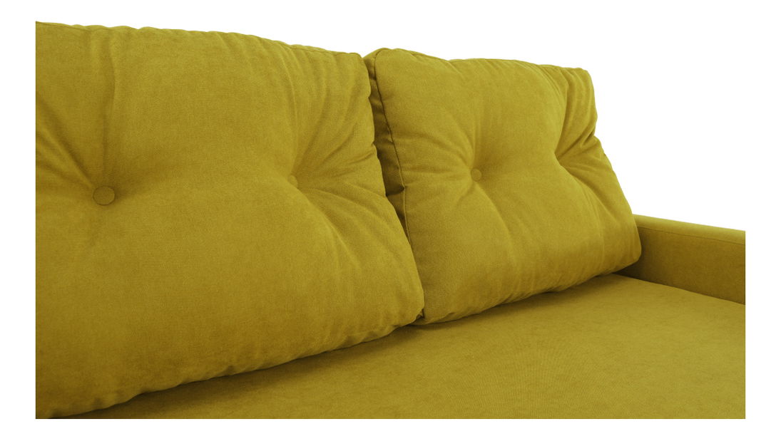 Rozkladacia pohovka Porta (horčicová)