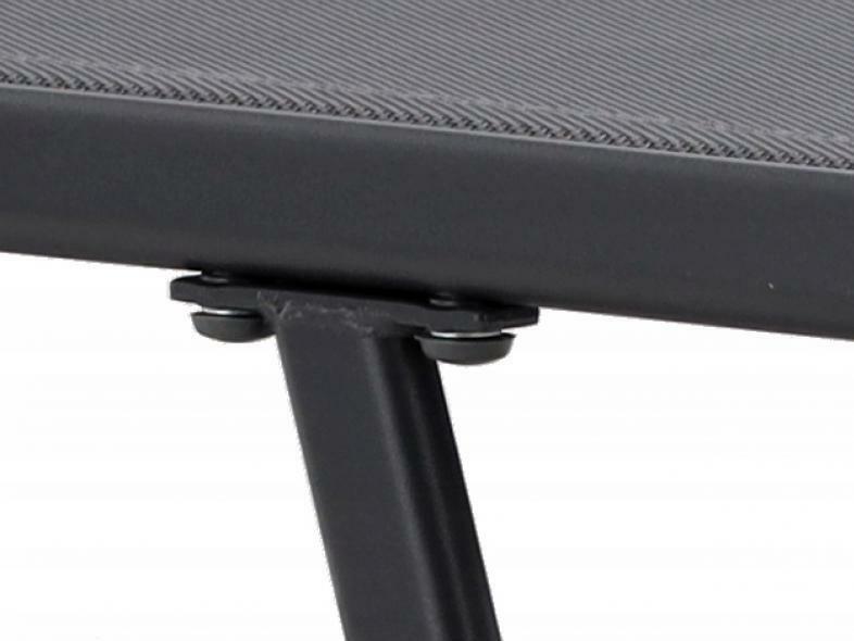 Șezlong de grădină Lina (gri închis)