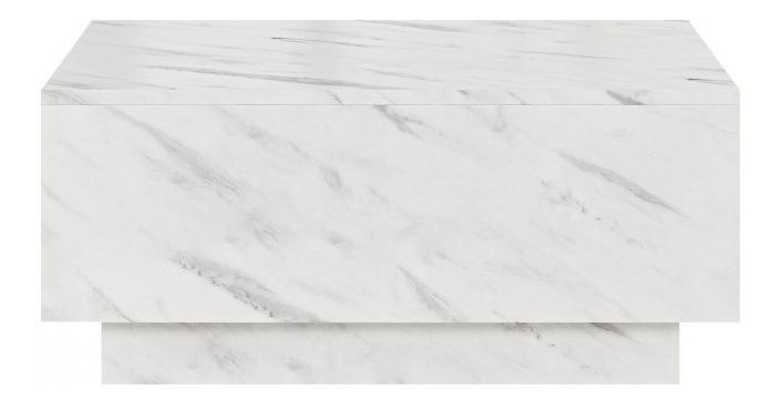 Măsuță de cafea cu sp depozitare Naeska 90 x 60 (marmură albă) *vânzare