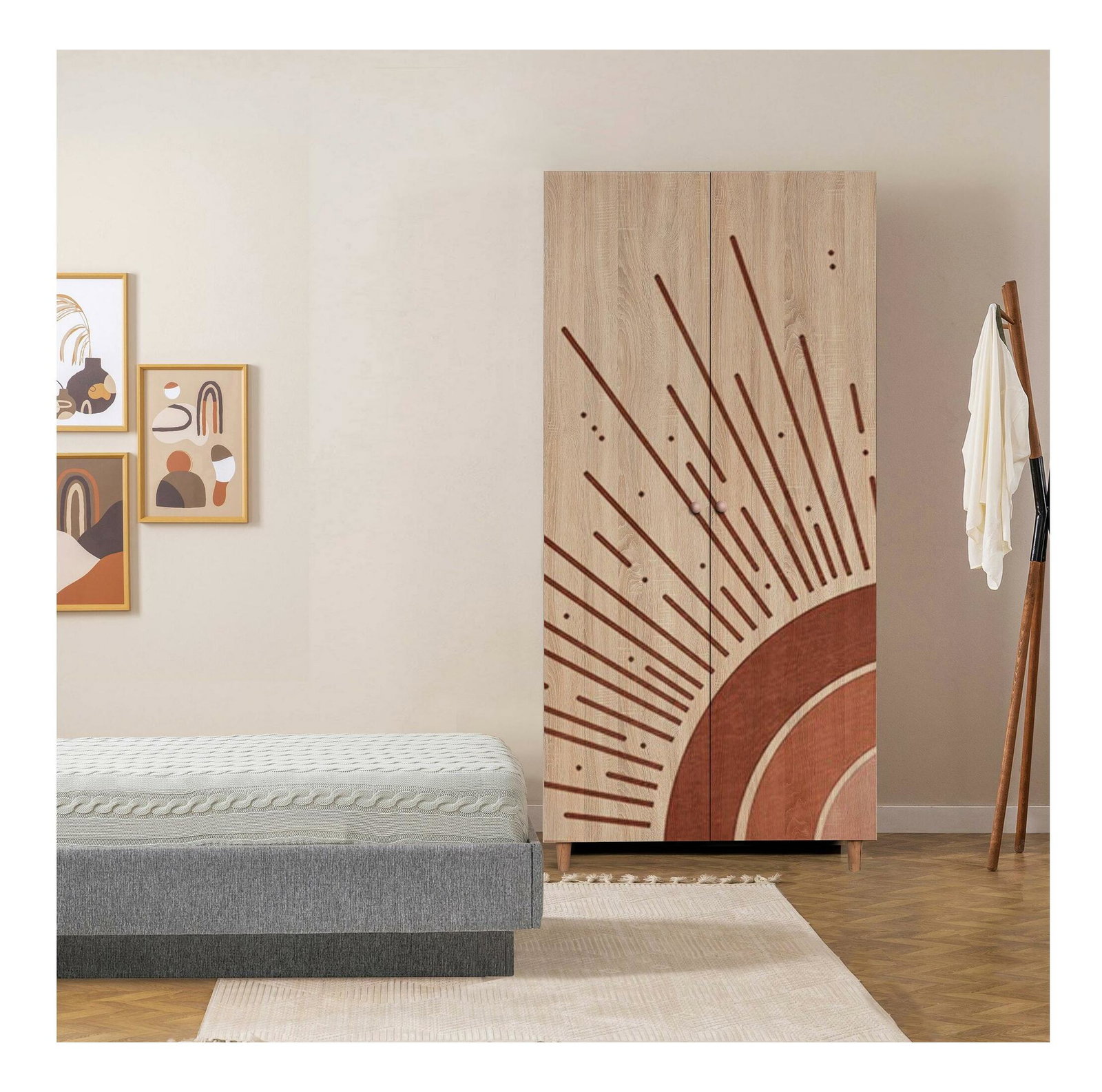 Ruhásszekrény Lydie 970 (sonoma tölgy)