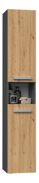 Kúpeľňová skrinka Neltossa 7 (antracit + dub artisan)