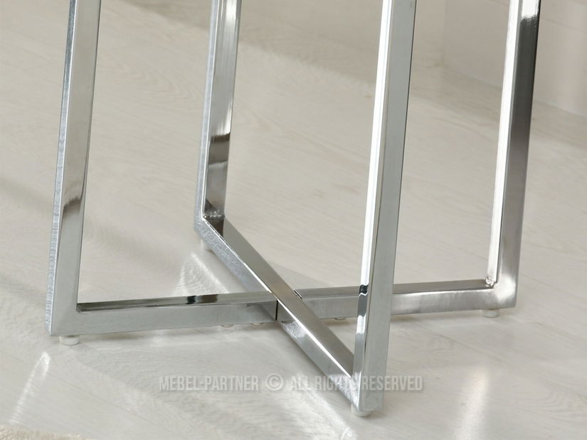 Stolić za kavu Calvis (crni mramor + krom)