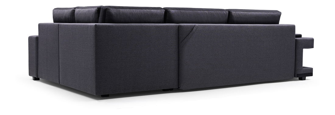 Rohová sedačka Arin (čierna + sivá) (P)