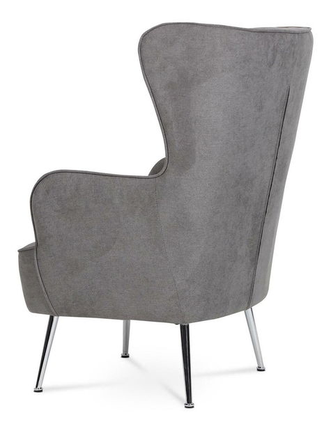 Kreslo ušiak Agobios (sivá)