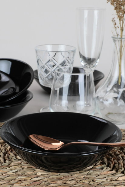 Set farfurii adânci (6 buc.) Storland (Negru)