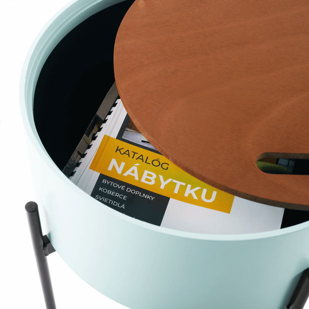 Kisasztal Moris (mentol + fekete)