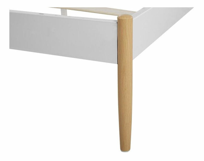 Manželská posteľ 180 cm MARES (biela) (s roštom)