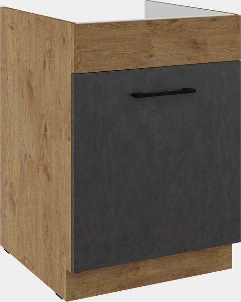 Dolná kuchynská skrinka Virion 60 ZL 1S BB (dub lancelot + matera)