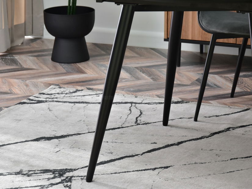 Étkezőasztal Nebula (szürke márvány + fekete)