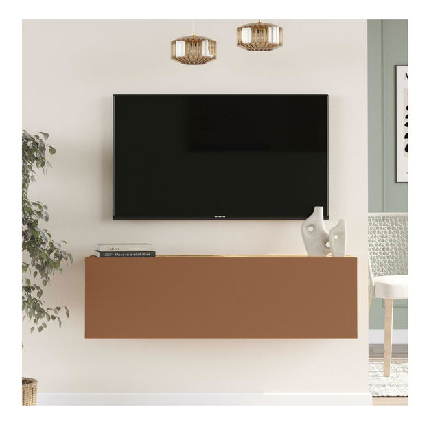 TV asztal/Szekrény France 12 (atlanti fenyő + tégla) 