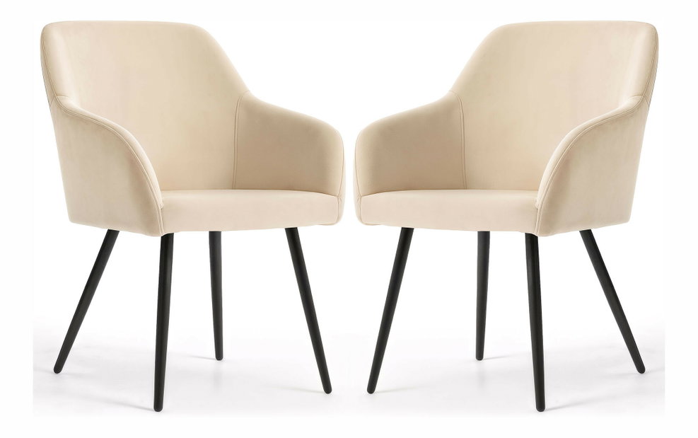 Set blagovaonskih stolica (2 kom.) Exello (bež + crna)