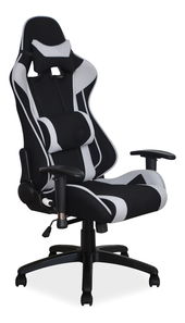 Fotoliu birou Vincenza (negru + gri)