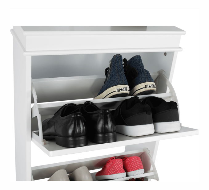 Cipőtároló 3 soros Slebera typ 2 (fehér)