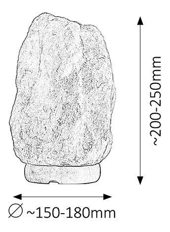 Dekorativna svjetiljka Rock 4130 (smeđa)
