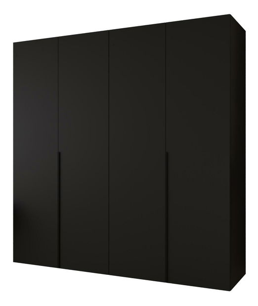 Dulap de haine 200 cm Alice 1 (Negru + Negru)