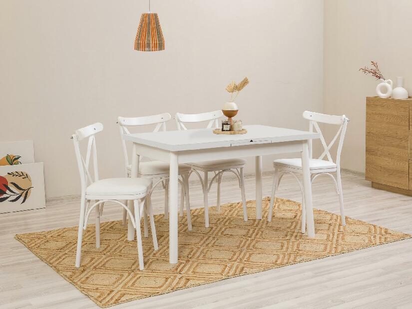 Set mobilier sufragerie Duvasa 11 (alb) (pentru 4 persoane)