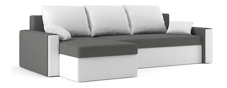 Colțar Zahara (gri + alb)