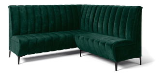 Rohová lavica Romero 130x170 (tmavozelená) (P)