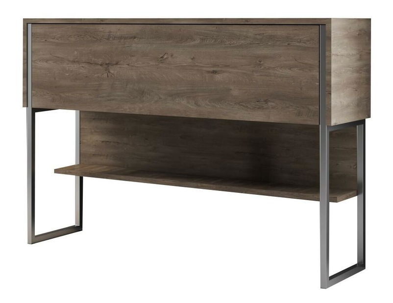 Konzolni stolić Luna 4 (srebrna + orah)