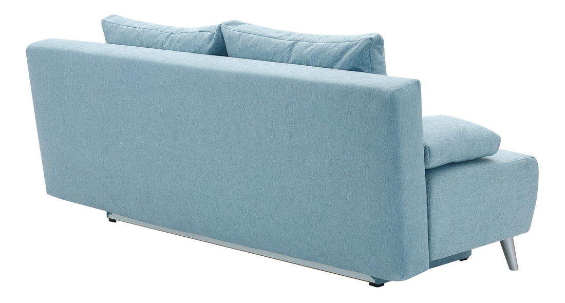 Sofa na razvlačenje Pelona (svijetloplava) (s prostorom za odlaganje)