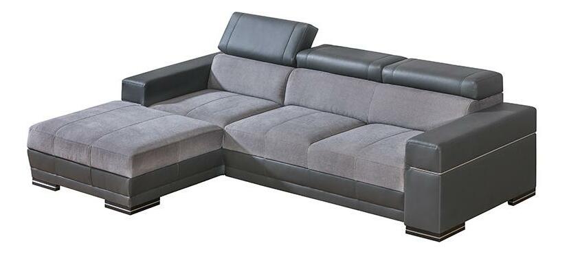 Rohová sedačka Pyrus 2 (sivá + čierna) (L)