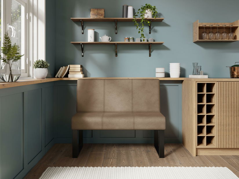 Kuchynská lavica Bernio 100 (tmavobéžová)