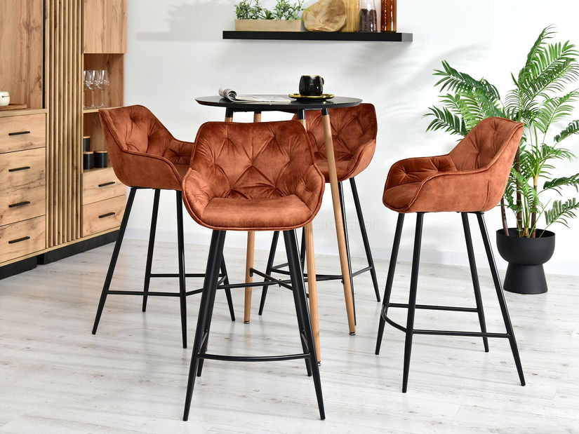 Stolička Lars (medená + čierna)