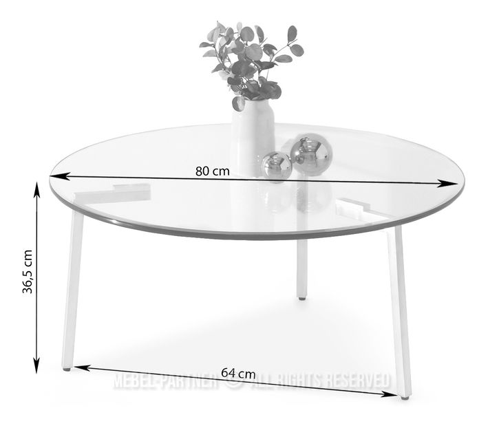 Konferenčný stolík Cyclon (transparentná)