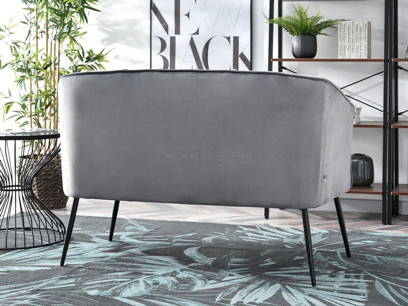 Kanapé Etimee S (szürke + fekete)