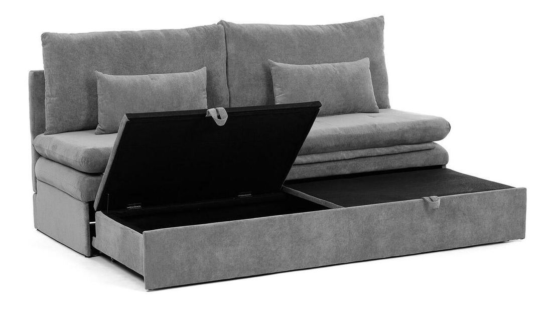 Canapea extensibilă Ajena (gri deschis)